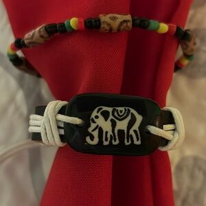 Elephant bracelet duo